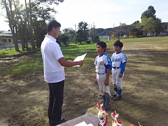 河南地区スポ少新人野球大会 二連覇達成！